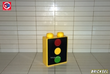 Кубик 1х2х2 светофор желтый