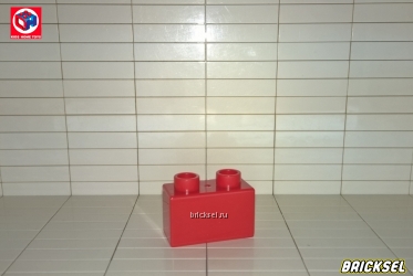 Кубик 1х2 красный