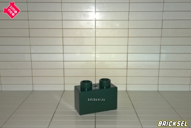 Кубик 1х2 темно-зеленый