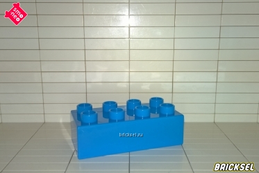 Кубик 2х4 голубой