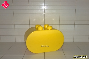Кубик-бочка 2х4 желтый