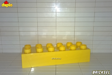 Кубик LEGO DUPLO 2х6 желтый